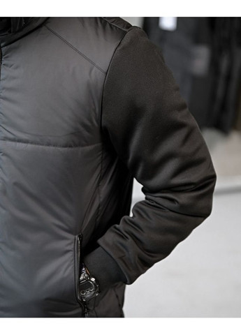 Черная демисезонная стильная мужская куртка демисезонная черная Freedom