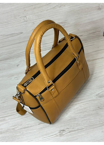 Сумка женская натуральная кожа горчичная 109051 No Brand (362082358)