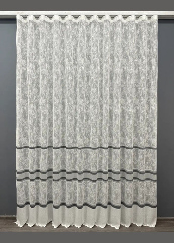 Готоваый мраморная тюль с серой полосой 600Х270 NOW BRAND (346058093)