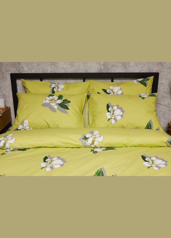 Комплект постельного белья Бязь Gold Люкс «» полуторный евро 160х220 наволочки 2х50х70 (MS-820005516) Moon&Star Wisteria (296909863)