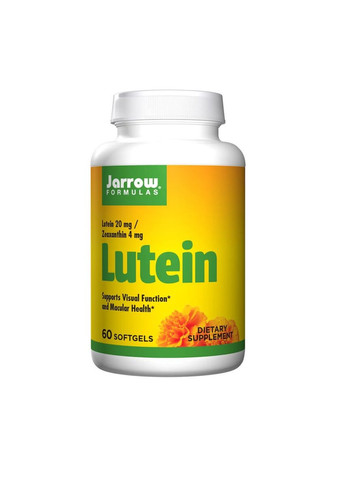 Лютеїн, 20 мг, Lutein,, 60 желатинових капсул Jarrow Formulas (326054782)