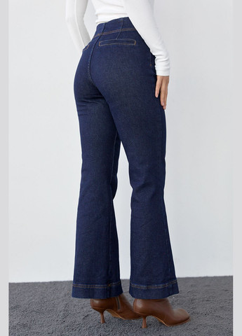 Женские джинсы со стрелками и накладными карманами 23454 Lurex - (292252857)
