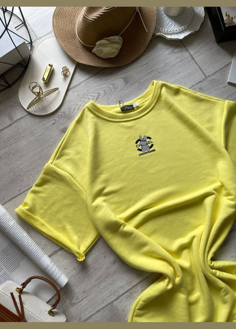 Желтое платье оверсайз No Brand