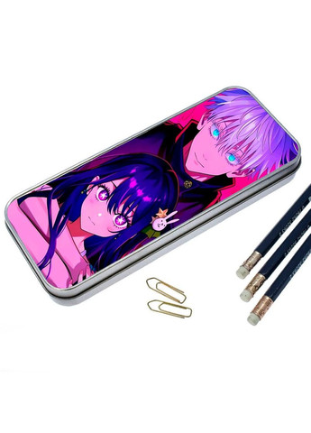 Органайзер для канцелярских принадлежностей металлический, кейс для мелочей Аниме Ребенок любимца #016 7*18 см Silver No Brand (309154896)