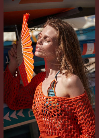 Подовжена туніка-сітка з бавовняної пряжі (2097) Triko Bakh (334710315)