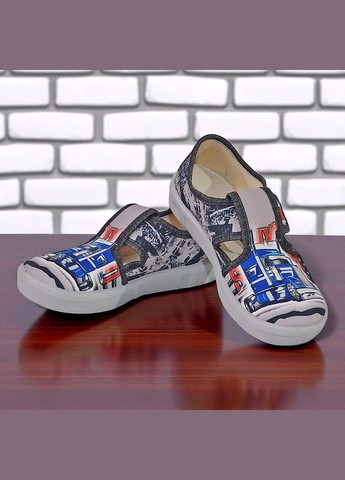 Ортопедичні тапочки на липучці капчики для хлопчика змінне взуття в садок змінка Валді Waldi (345647856)