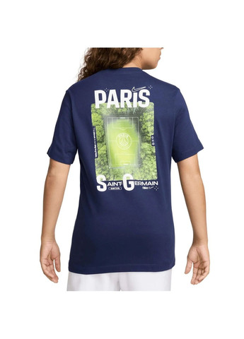 Синяя футболка мужская psg photo blue Nike