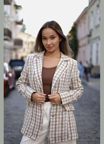 Твідовий піджак в клітинку Vakko (346058466)