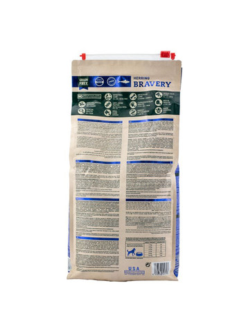 Сухой корм для собак мелких пород Herring Mini Adult с селедкой, 7 кг (*) Bravery (304547717)