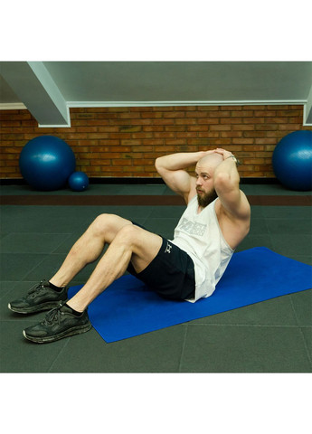 Дорожное спортивное полотенце 50х90 из микрофибры с чехлом синий Love You однотонный синий