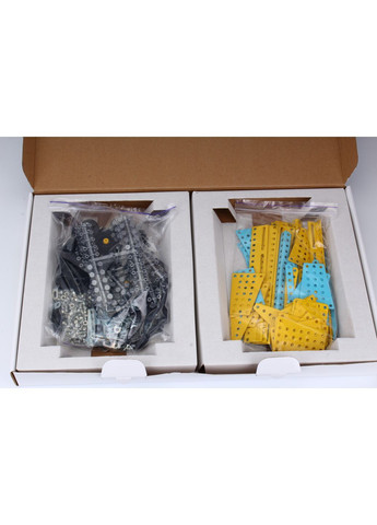 Детский металлический конструктор на 1100 деталей Самолет Мрия Желто-голубой (4171049304) ТехноК (371774892)