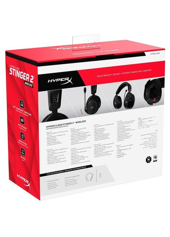 Навушники з мікрофоном Cloud Stinger 2 Wireless Black (676A2AA) HyperX (314863022)