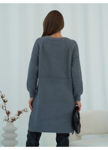 Темно-сіра сукня issa plus wn19-97 темно-сіре Magnet однотонна