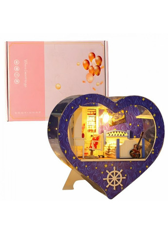 3D конструктор Румбокс со световыми эффектами "День Святого Валентина" конструктор Room Box кукольный домик своими руками(RB055) BB (360867019)