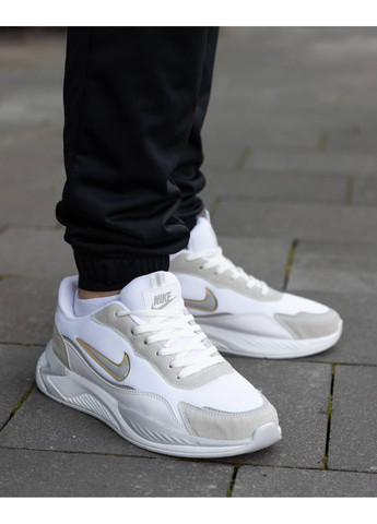 КРОСІВКИ ЖІНОЧІ NIKE RACER WHITE SILVER НАЙК No Brand бежеві демісезони (367174604)