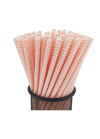 Коктейльні трубочки 25 штук 20 см рожевий Jannet трубочка (333969019)