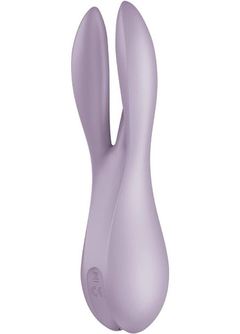 Кліторальний вібратор Threesome 2 Violet, 3 гнучкі пальчики, 3 мотори Satisfyer (334000866)