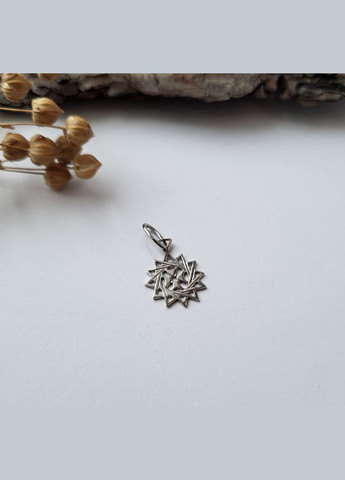 Серебряная подвеска оберег амулет Звезда Эрцгаммы без камней серебро 925 пробы Родированное 31116р 0.70г No Brand (306742825)