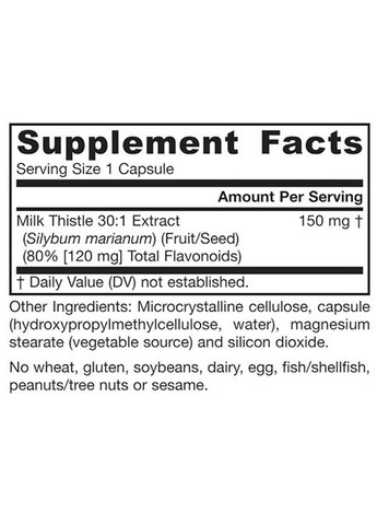 Milk Thistle 150 mg 100 Caps Jarrow Formulas (322895311)