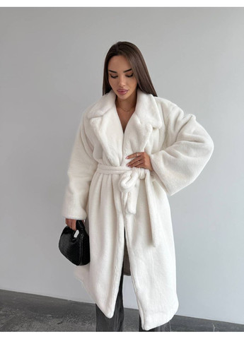 Жіноча шуба на підкладці подовженого крою з поясом MonCher (363849353)