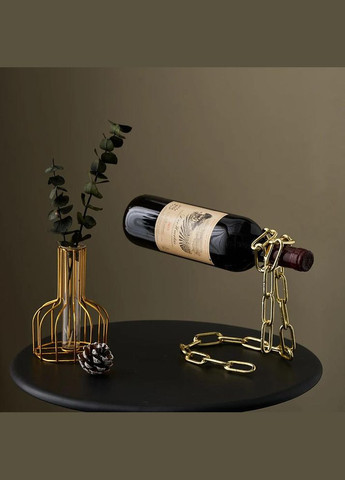 Подставка под бутылку для вина в форме золотой цепи (NR0202_2) No Brand (315885341)