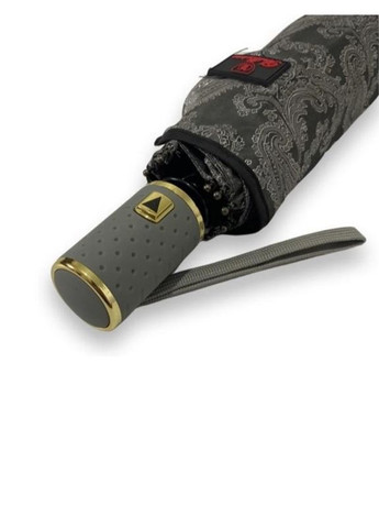 Серый зонт полуавтомат женский m524 жаккардовый на 10 спиц серый Bellissimo средний (297201899)