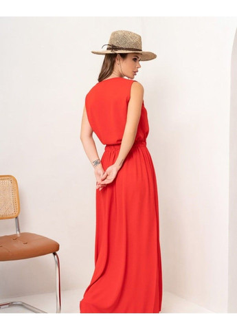 Червона повсякденний сукня 14063 червоний ISSA PLUS