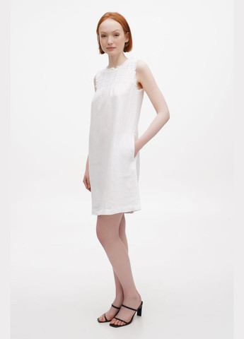 Белое платье роса, черный, р.48, код 0299/48/147 ГАЛЕРЕЯ ЛЬОНУ