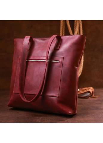 Вінтажна жіноча сумка-шоппер 16350 Бордовий Shvigel (292849851)