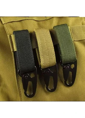 Тактический металлический карабин на липучке M-Tac с лямкой для системы Molle с кольцом. ( ) No Brand (382538088)