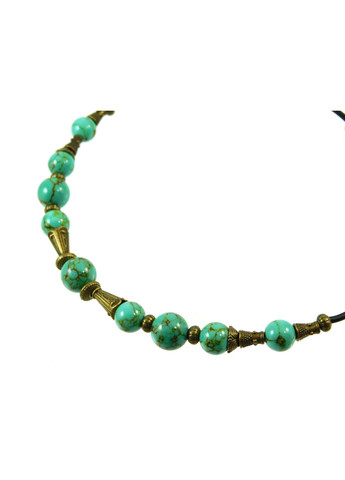 Эксклюзивное ожерелье "Prima donna" Бирюза 12-10 мм Fursa fashion (322313395)