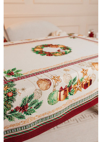 Скатерть Новогодняя гобеленовая 140х180 см. Premium праздничная скатерть JOUETS No Brand (360889998)