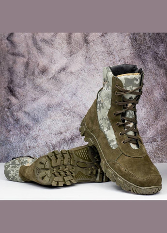 Зимние Мужские Тактические Берцы. 36-50р Олива. Специальная трекинговая подошва! MBZM-1004 No Brand (301148076)
