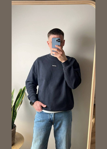 Чорний cвітшот чоловічий оригінал relaxed fit Levi's (340235189)