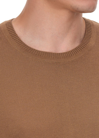 Коричневий бавовняний тонкий чоловічий светр SVTR