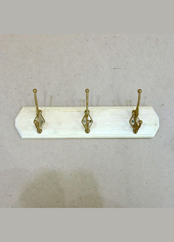 Вішалка для одягу з дерева Гатіно 3 бланже (ВДО-301501) No Brand (327868064)