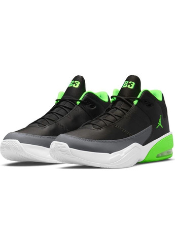 Чорні кросівки чоловічі max aura 3 black/green cz4167-003 Air Jordan