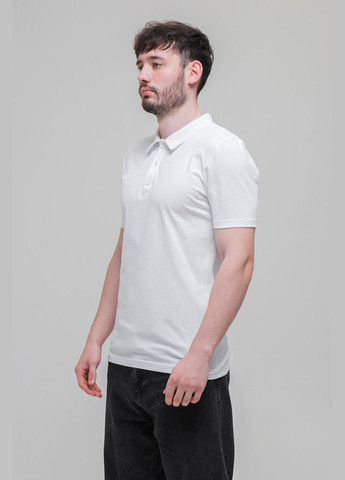 Белая футболка polo premium белая Garne