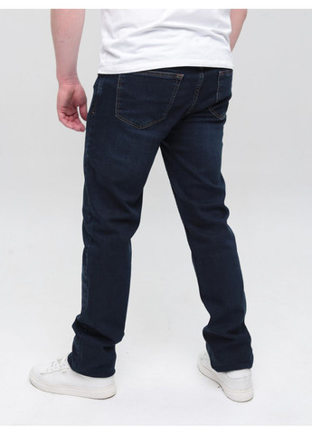 Темно-синие демисезонные прямые джинсы мужские темно-синие прямые на рост 195-200 38 длинна Пряма FRANCO BENUSSI