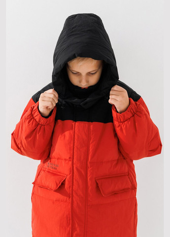 Терракотовая зимняя куртка для мальчика 88a05 134 см терракотовый shop (2000990605085) XZKAMI