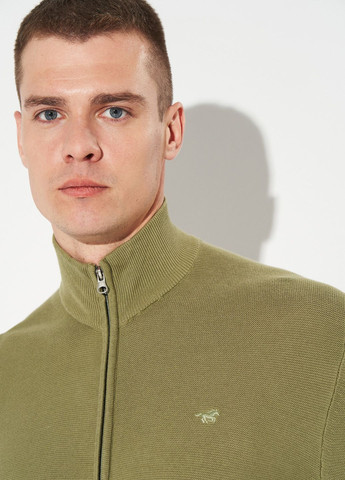 Кофта чоловіча на блискавці Темно- салатовий (1015576) Mustang Escondido (363841221)