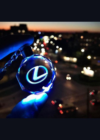 Брелок автомобильный на ключе Лексус авто брелок с логотипом Lexus с подсветкой (R051076) GF (333707620)