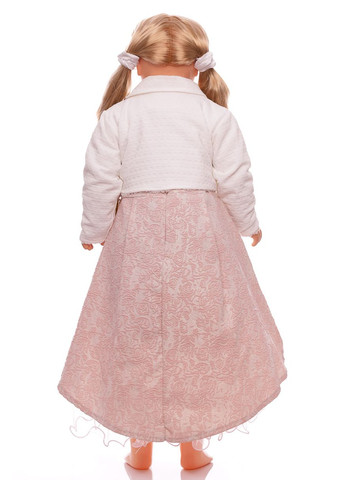 Розовое платье со шлейфом трикотажное розовое 98 см (35445) BABYKROHA (323469715)