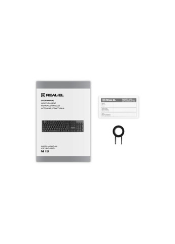 Клавиатура M 13 grey игровая механическая с подсветкой. Real-El (333824451)