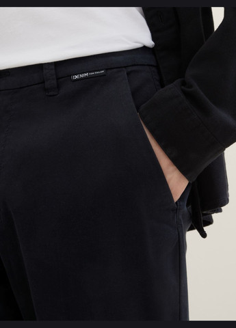 Черные кэжуал демисезонные брюки Tom Tailor