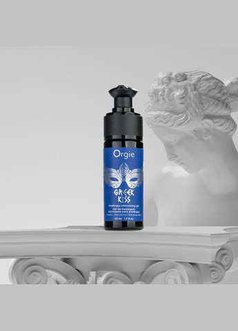 Стимулювальний гель для анілінгусу та анального сексу Greek Kiss, 50 мл, зігрівальний, зі смаком м’яти Orgie (335394352)