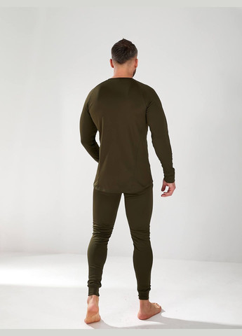 Мужское термобелье оливкового цвета с микродайвингом на флисе OlaN (315517192)