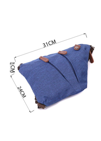 Сумка слинг мужская через плечо с синим текстилем 22199 Vintage (362417861)