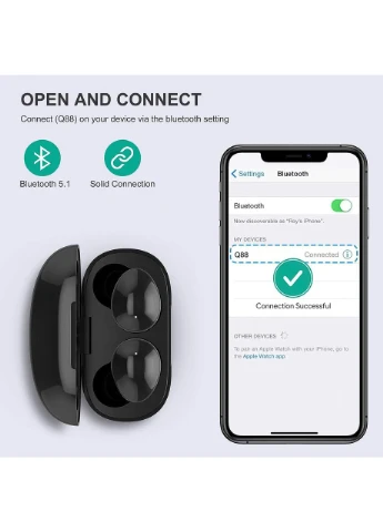 Беспроводные Bluetooth наушники, беспроводные наушники-вкладыши, наушники-вкладыши, водонепроницаемые Hi-Fi стерео No Brand (366409013)
