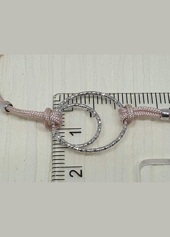 Браслет из текстиля с серебряными вставками. 90501130РОЗ Qvaliz (307364546)